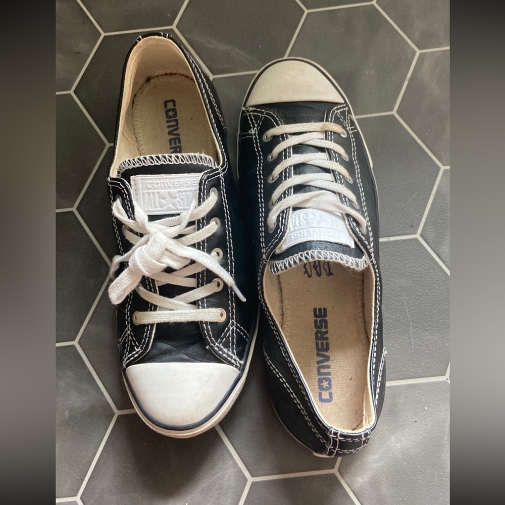 Leather Converse Slip On Sneaker